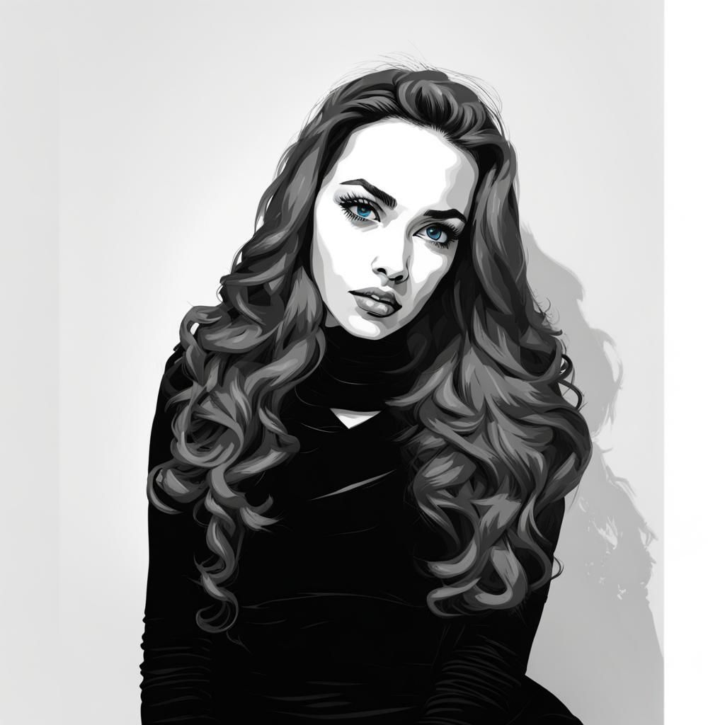 B&W portrait