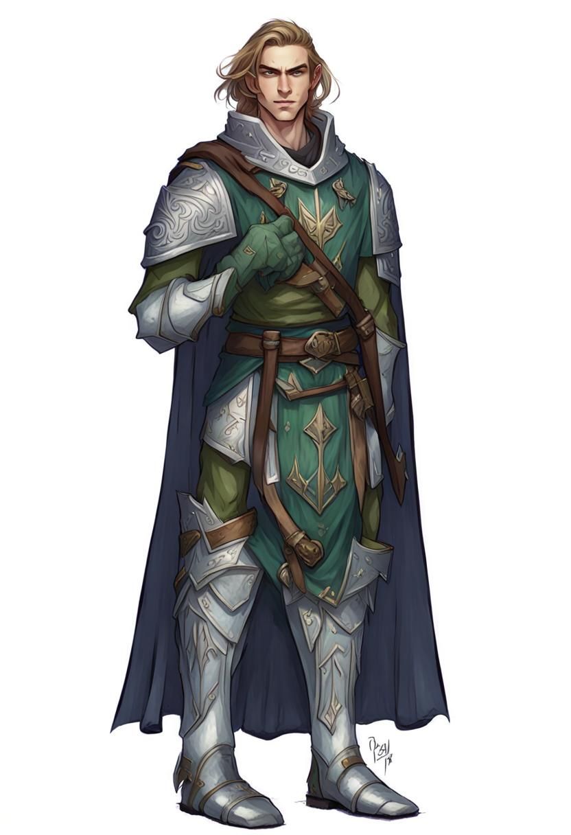 Dnd Male Elf Paladin Of Nature - Ai Generated Artwork - Nightcafe Creator