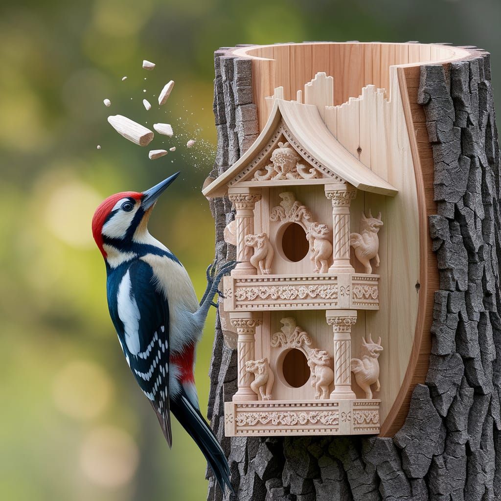 Carving A Birdhouse