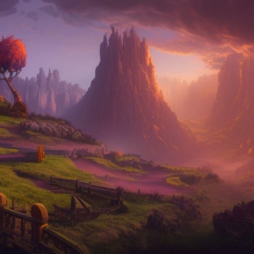Battlefield in Oz: Detailed Matte Painting