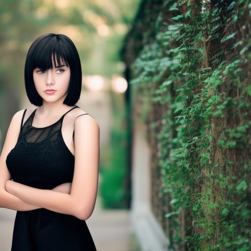 Woman in black 2