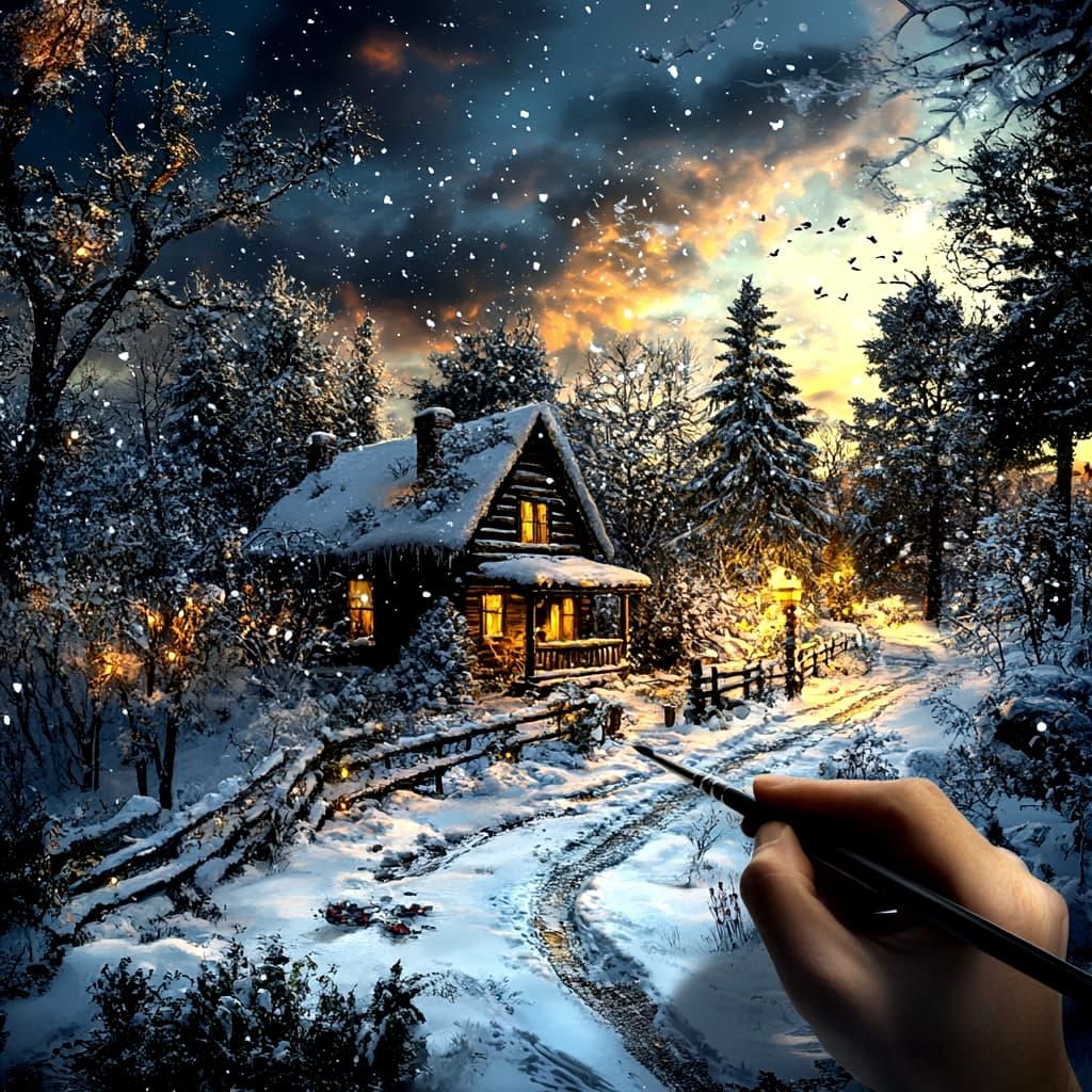 Cottage in the woods  by @D