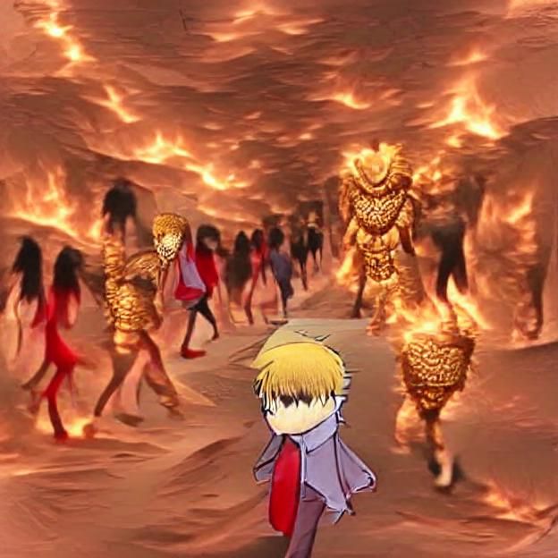 Gilgamesh Walking through Hell