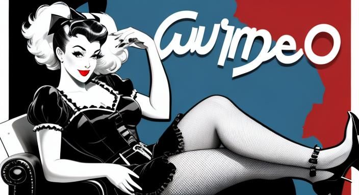 A pinup girl ...