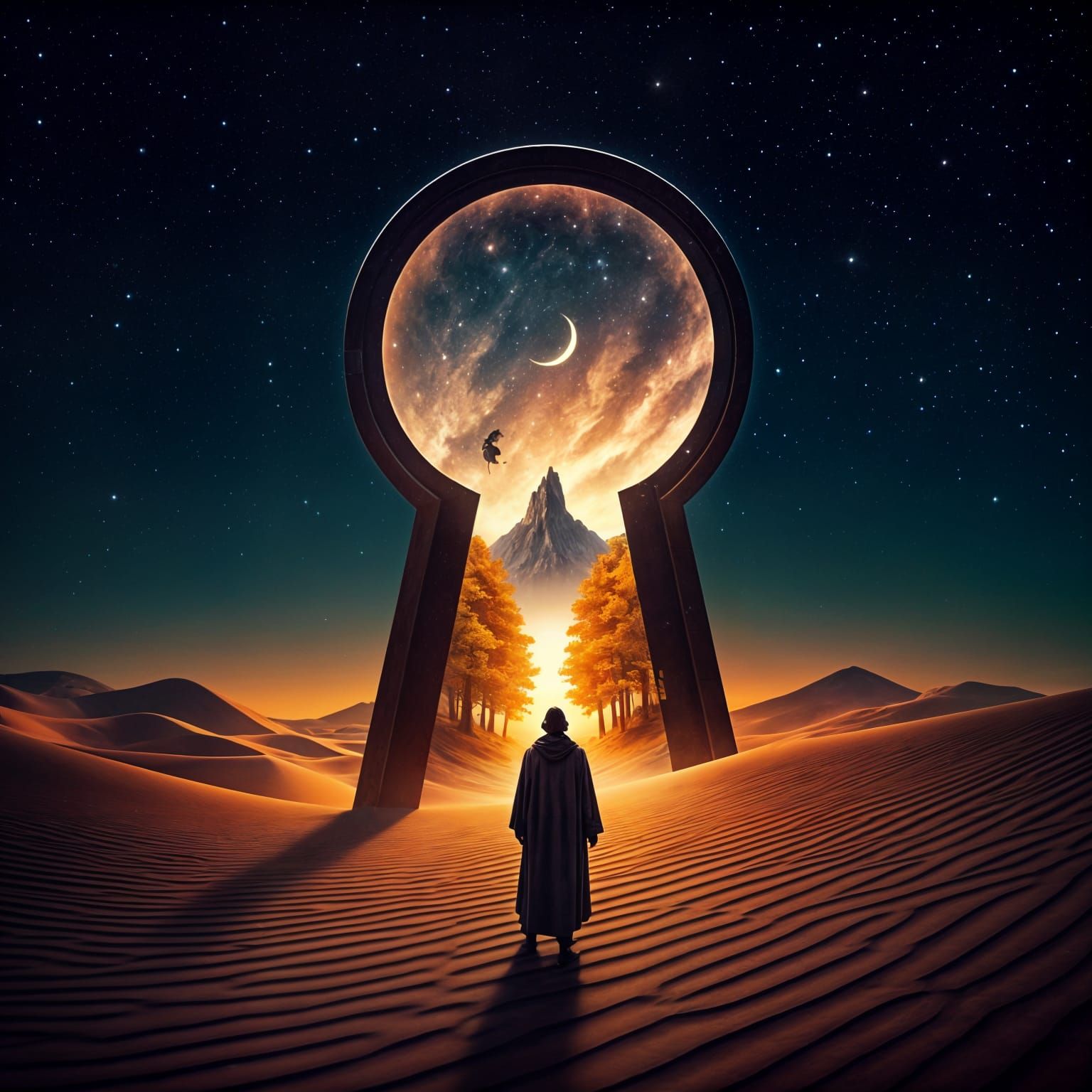 Keyhole portal   by @AhriAnni