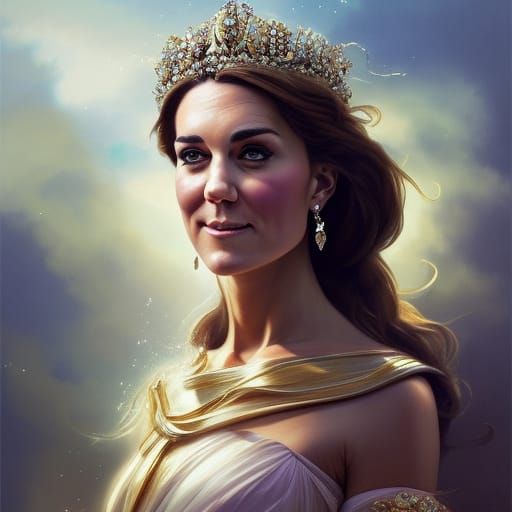 Kate Middleton as a Greek Goddess - AI Generated Artwork - NightCafe ...