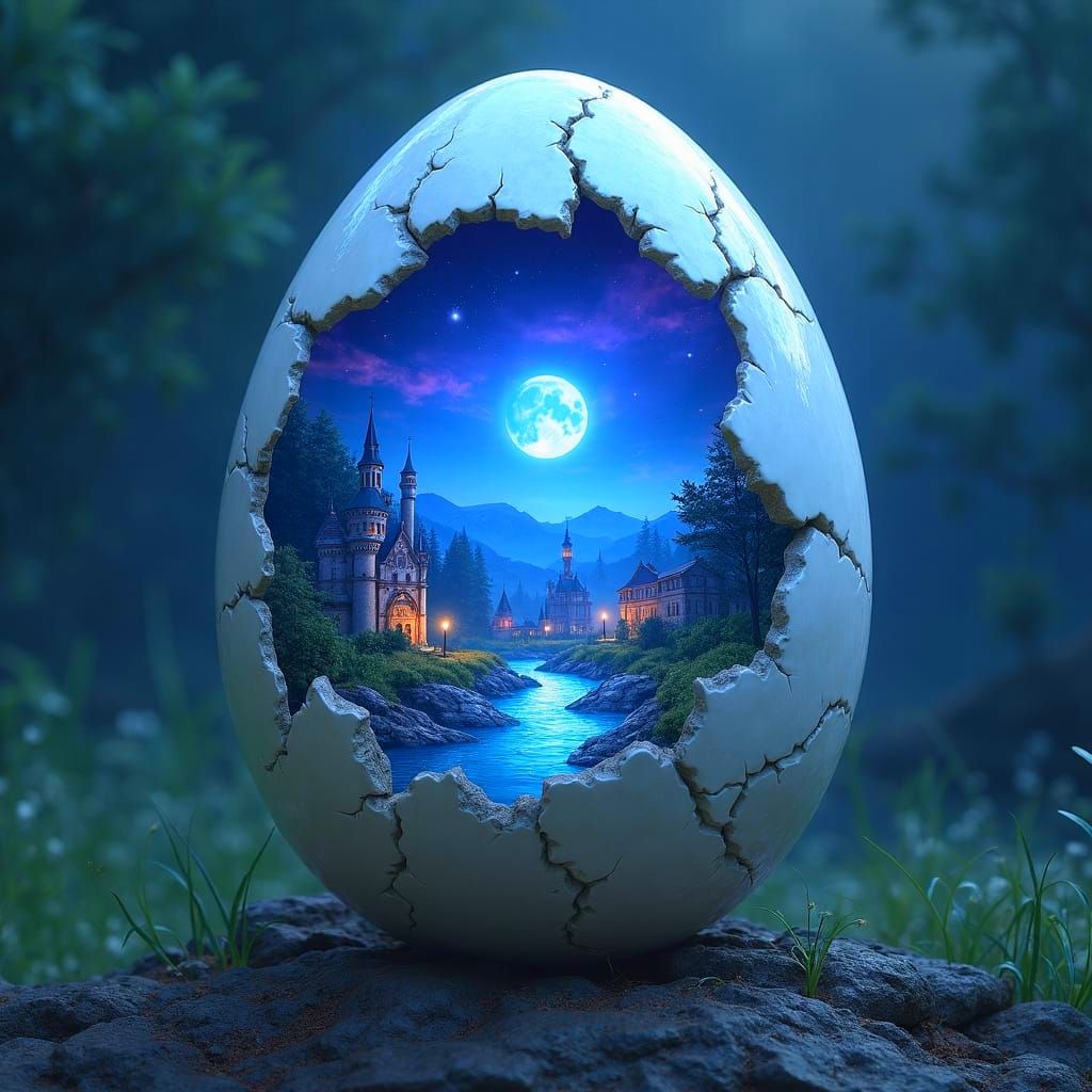 Magical Egg Reveals Enchanting Night World
