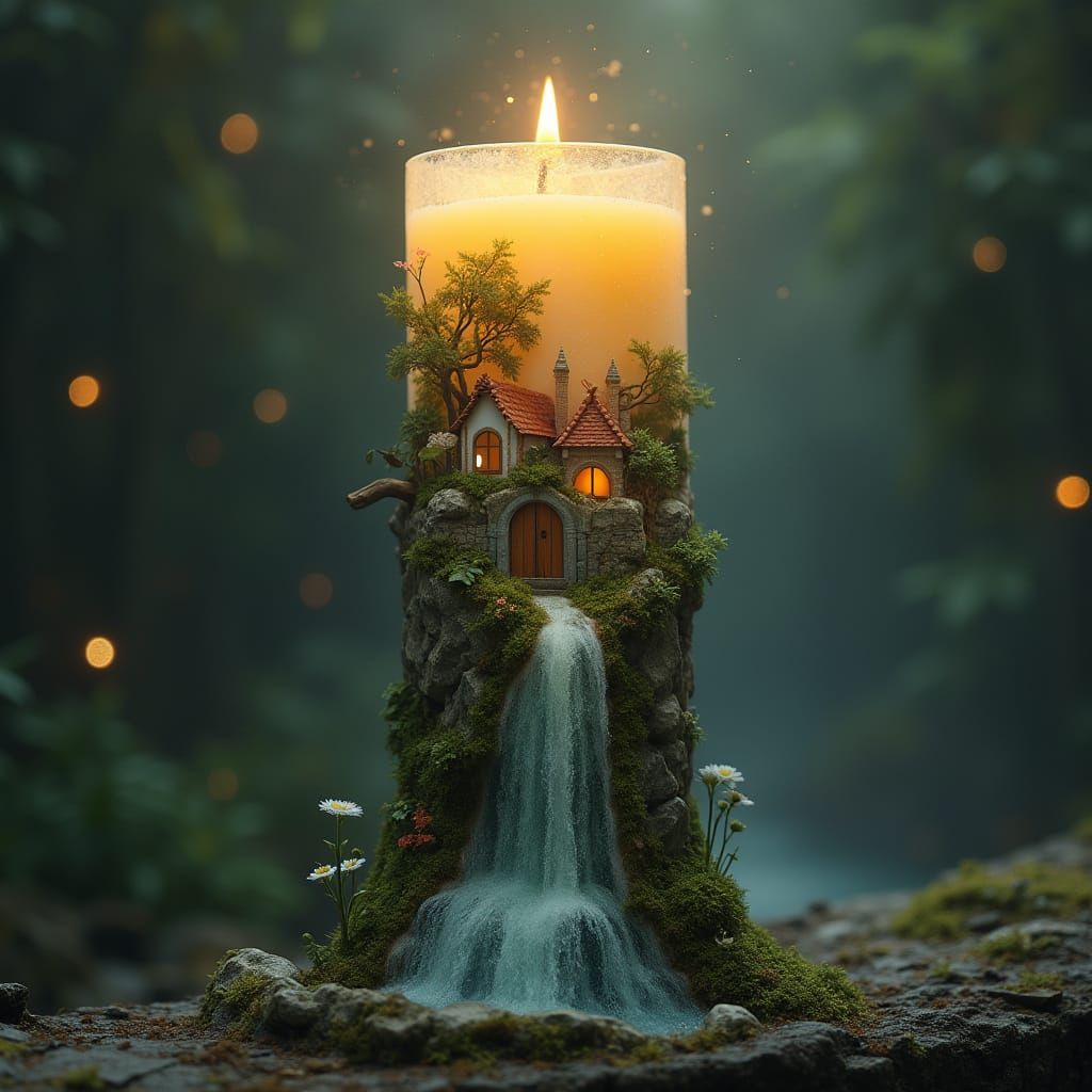 The Waterfall Candle