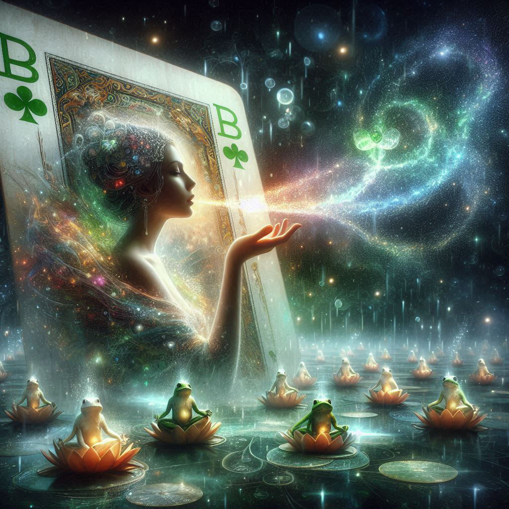 Playing Card: Bubble of Frogs