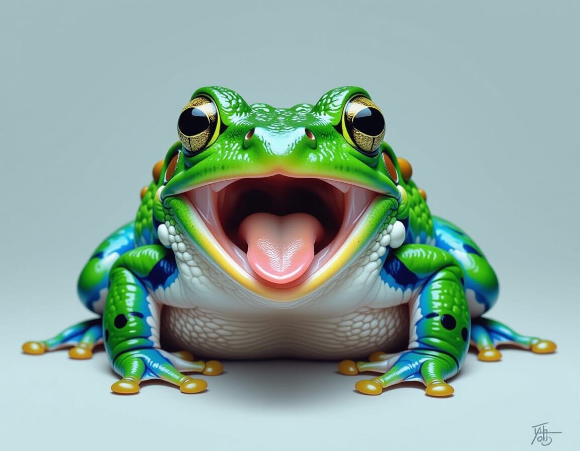 Surprised Frog #3  by @LTSings