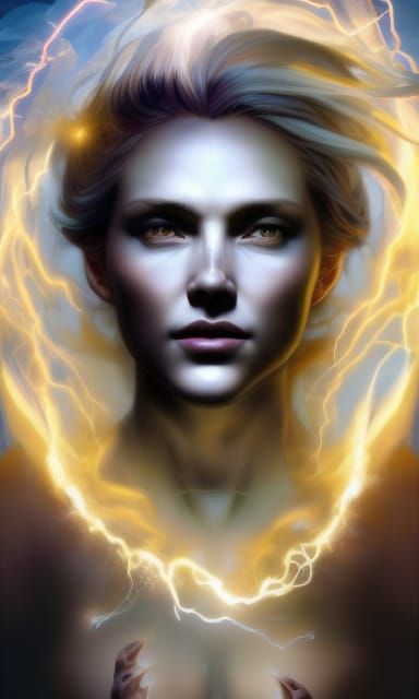 Goddess of Lightning - AI Generated Artwork - NightCafe Creator