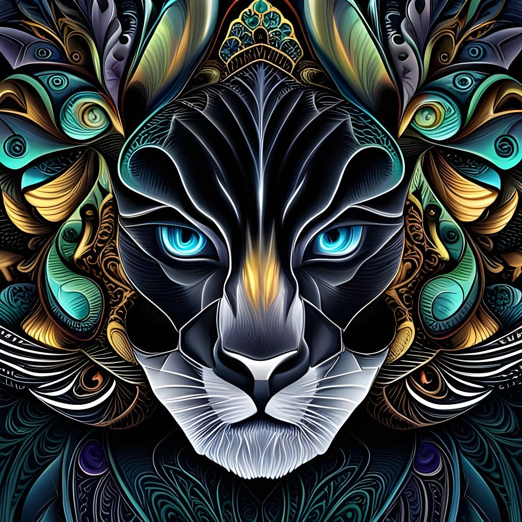 Black panther..... :) :) - AI Generated Artwork - NightCafe Creator