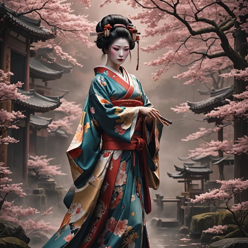 Een Japanse geisha