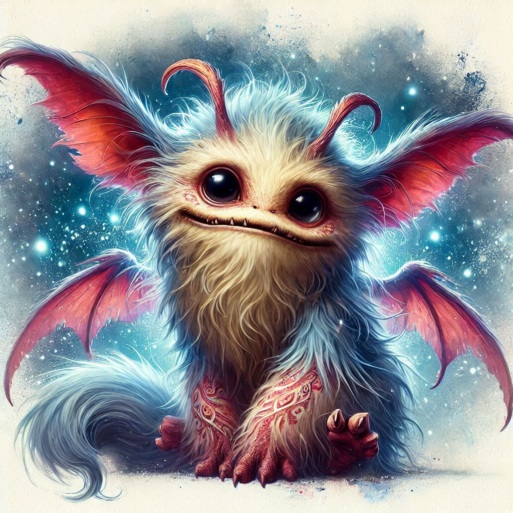 adorable fairy-tale fantasy creature portrait..
