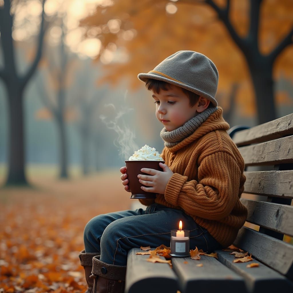 Serene Winter Scene with Rich Aromas