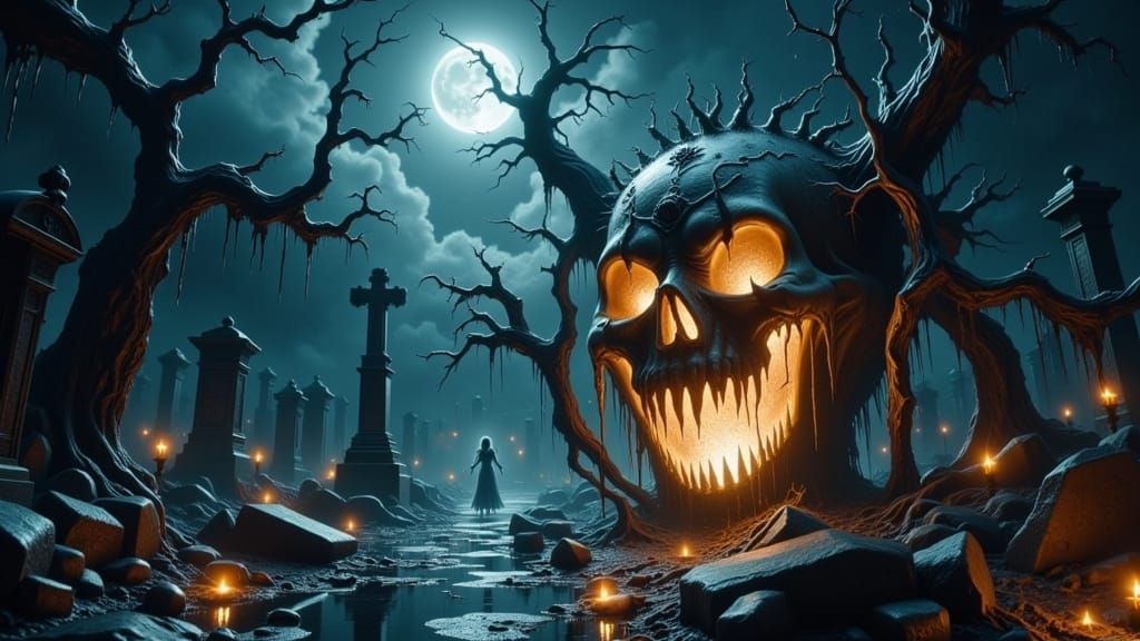 Someone tell me what i did wrong.

He should say..“Beware, foolish mortal... the veil is thin tonight... the dead awaken...