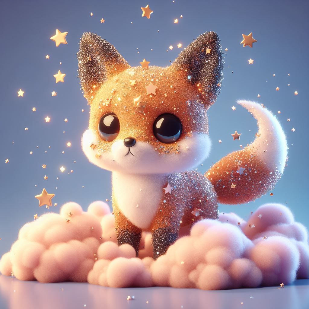 Starry cloudy fox #10