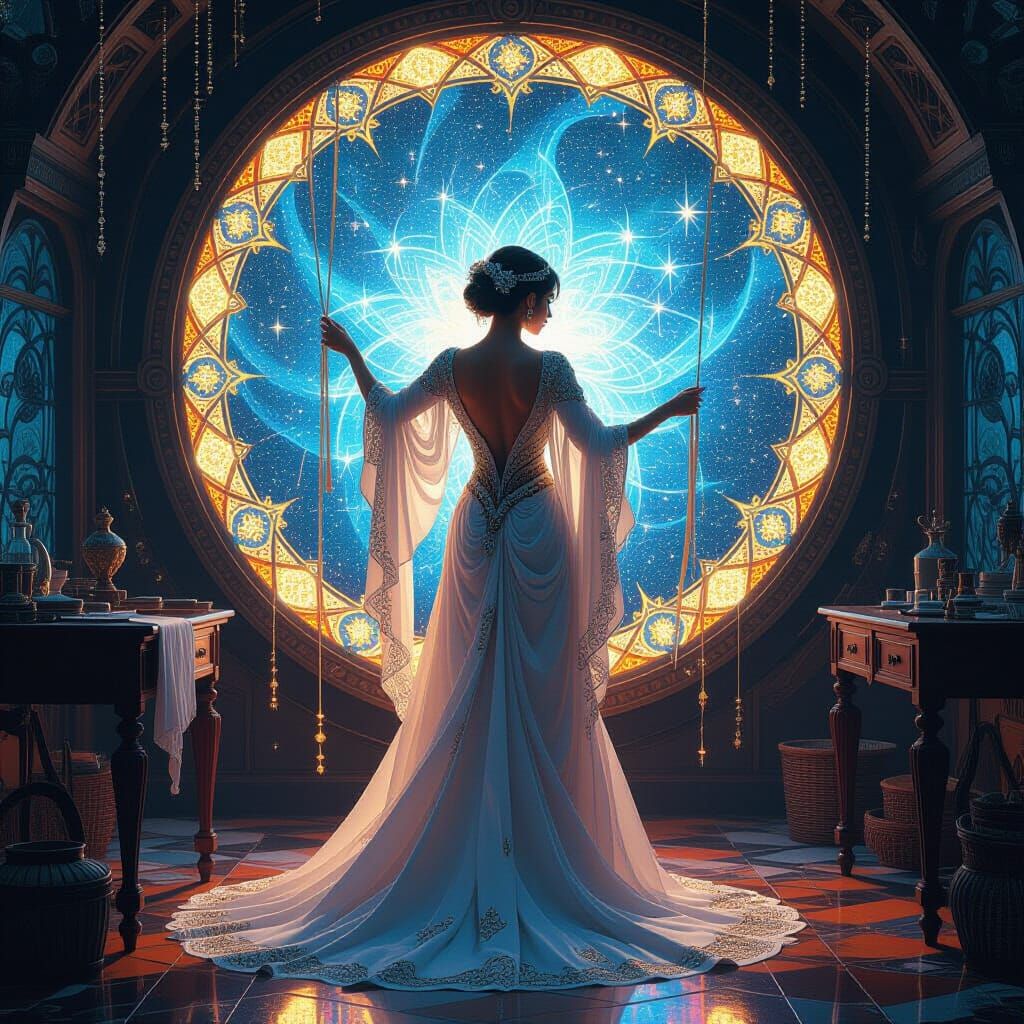 The weaving of starlight...