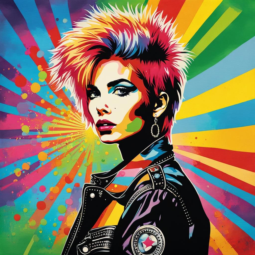 Punk Meets Pop Art  by @Marilyn Young