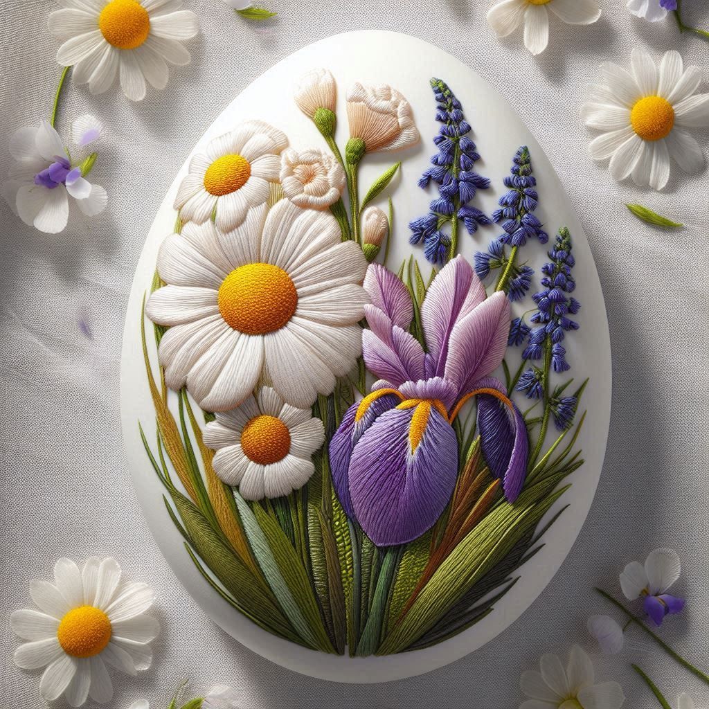 Floral embroidery