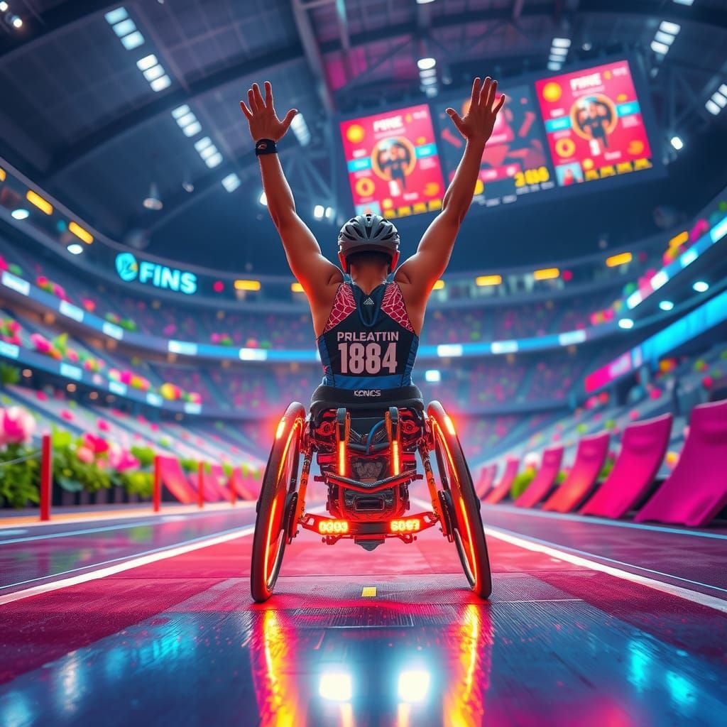 Para-Athlete's Triumph  by @Ryota Muranaka