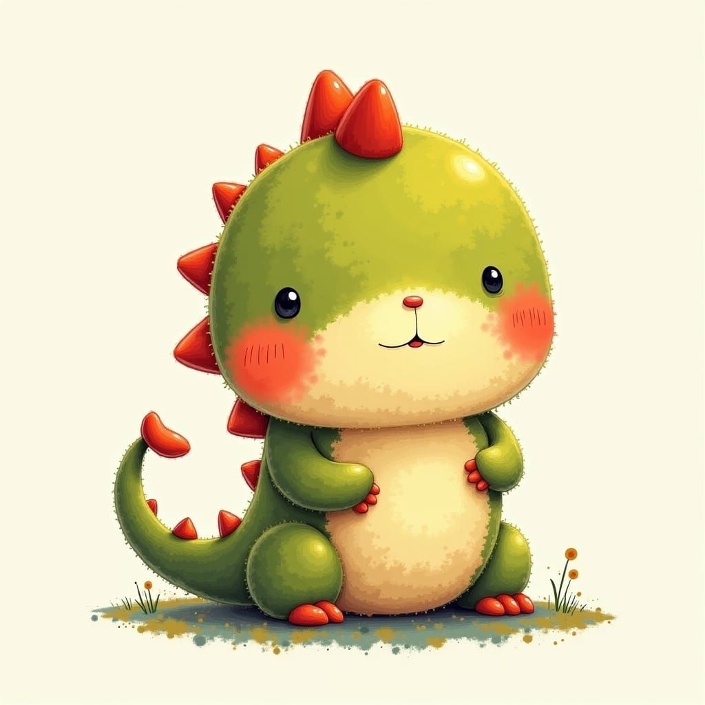 baby dragon <lora:CuteRoundAnimals:1.0> cute round
