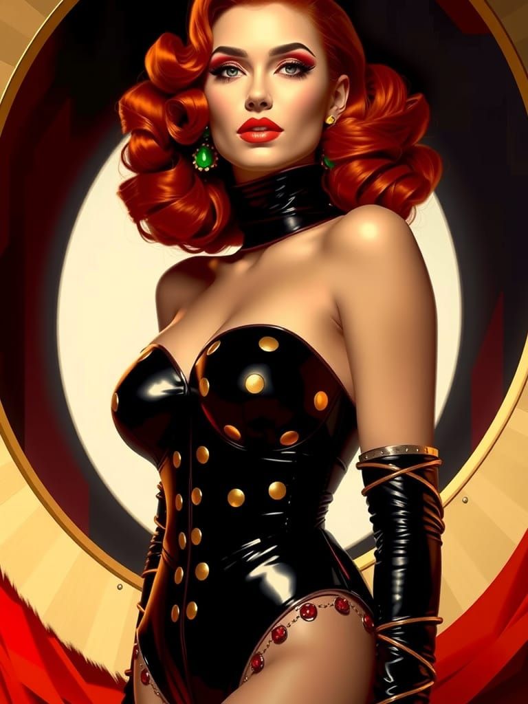 Sultry Showgirl Dancer Struts Her Stuff