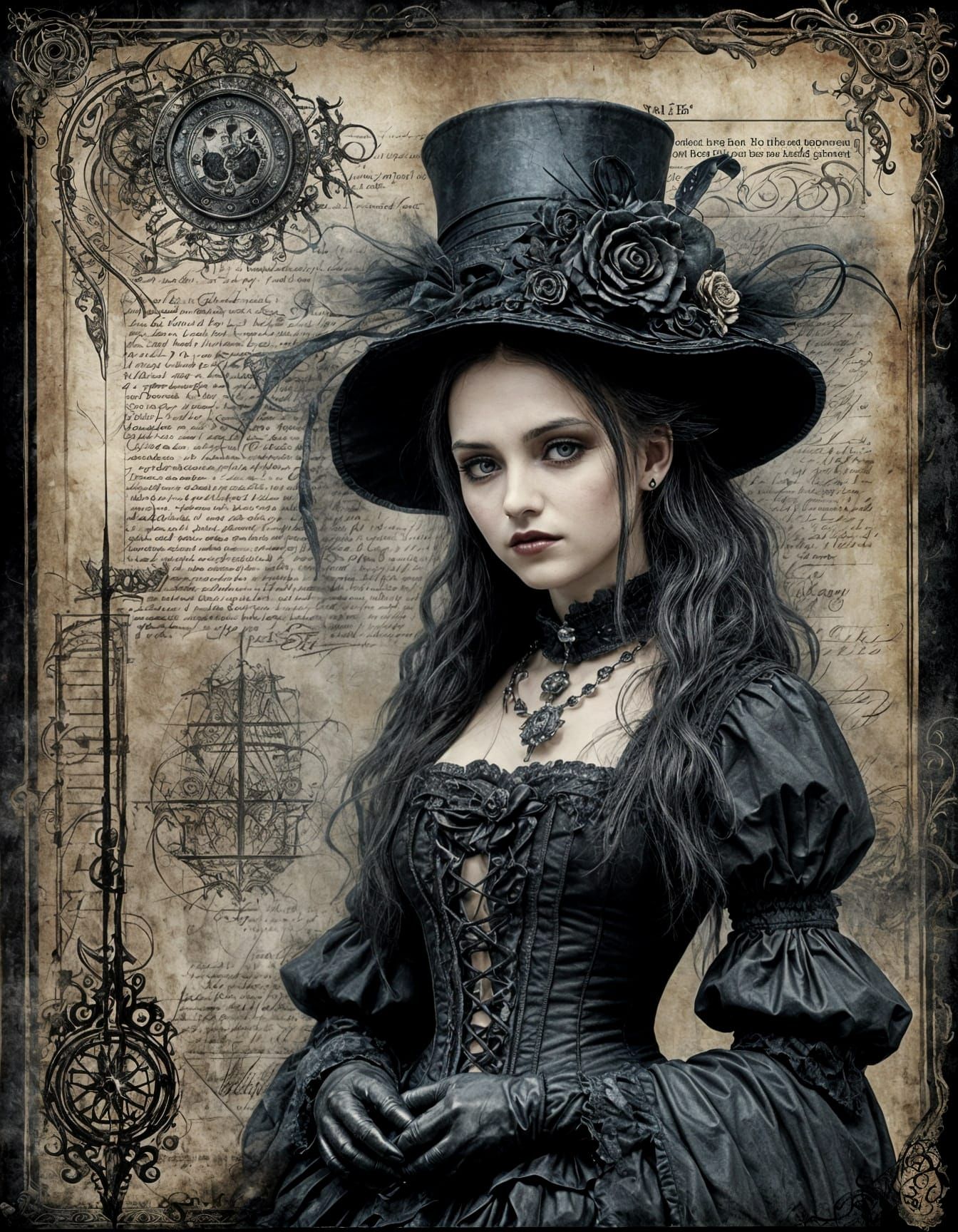 gothic girl  by @photon