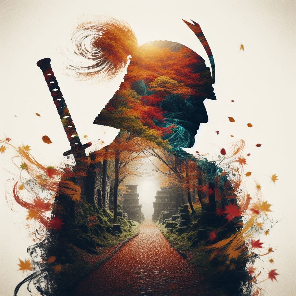 double exposure beautiful fantasy portrait landscape..