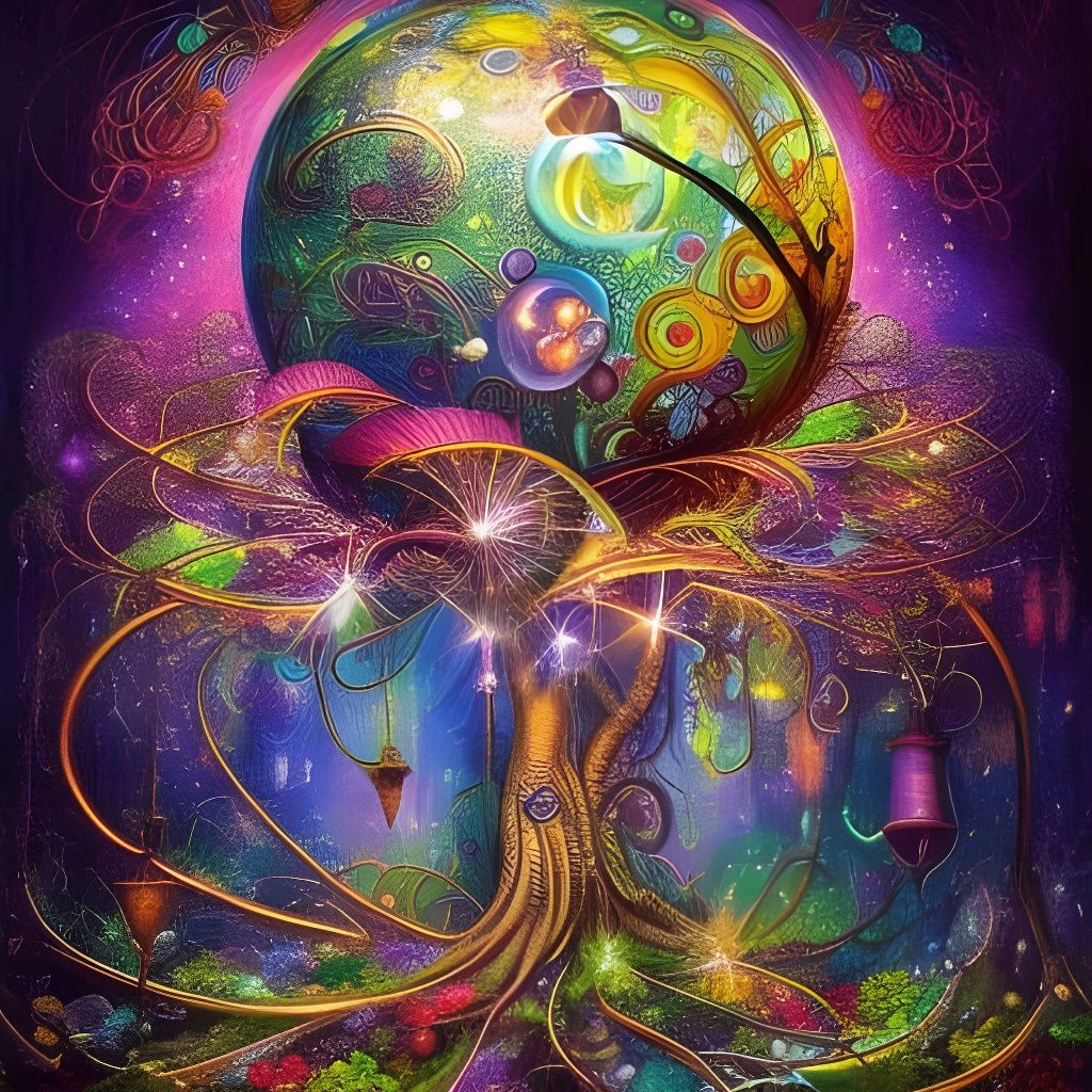 Magic tree - AI Generated Artwork - NightCafe Creator