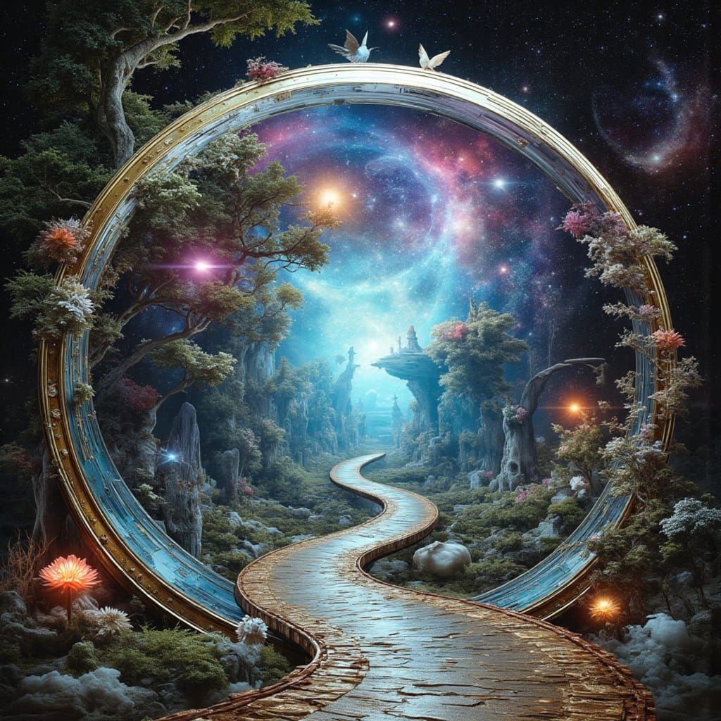 Paths to imaginary places.   by @ArtByAj