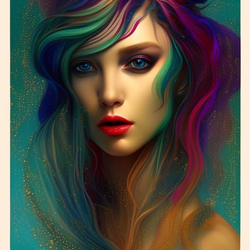 Glistening Girl - AI Generated Artwork - NightCafe Creator