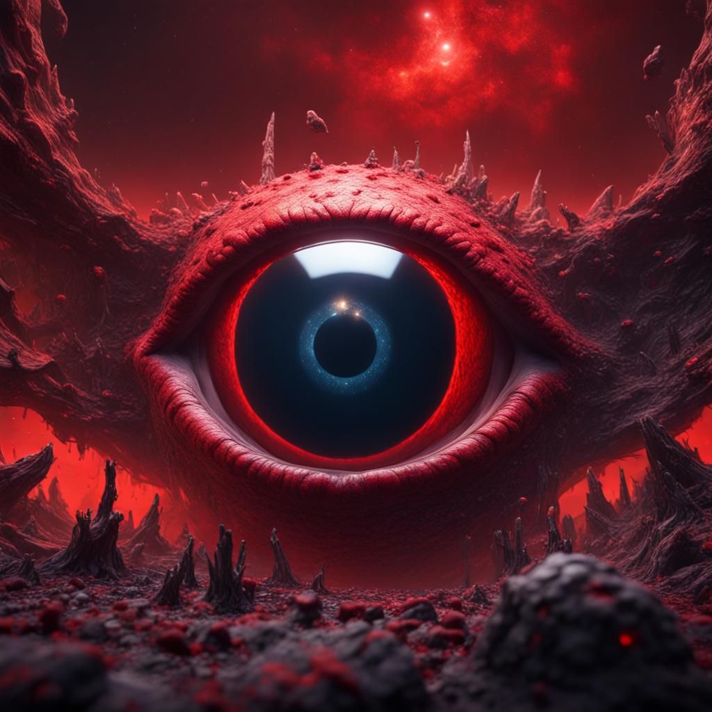 Red eye in universe
