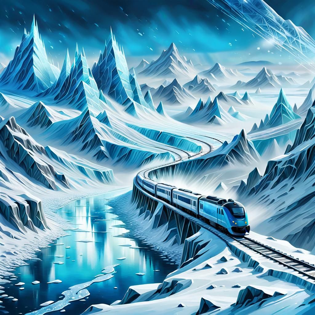 Ice Train  by @Grubs