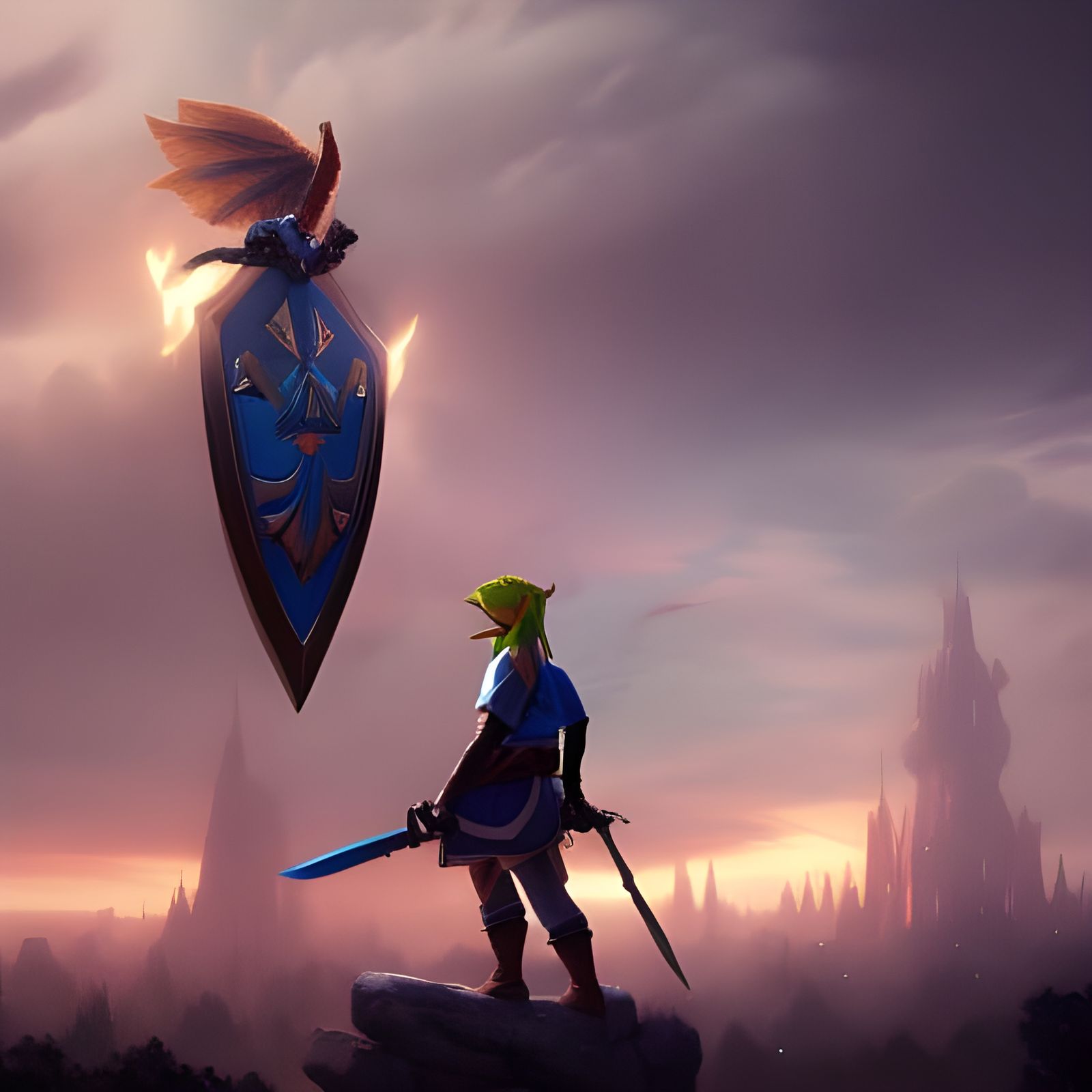 The Legend of Zelda: Hylian Shield  by @Saniel_Woods