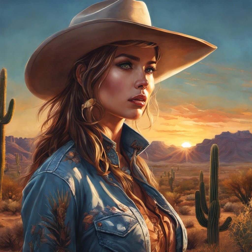 Cowgirl - AI Generated Artwork - NightCafe Creator