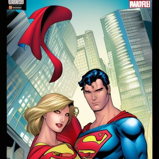 Supergirl and superman