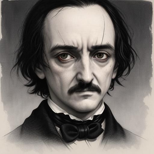 Edgar Allan Poe Stephen Gammell - AI Generated Artwork - NightCafe Creator