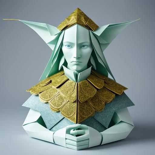 le roi des elfes en papier