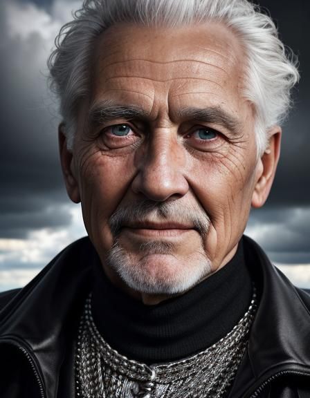 real people portrait; grandfather