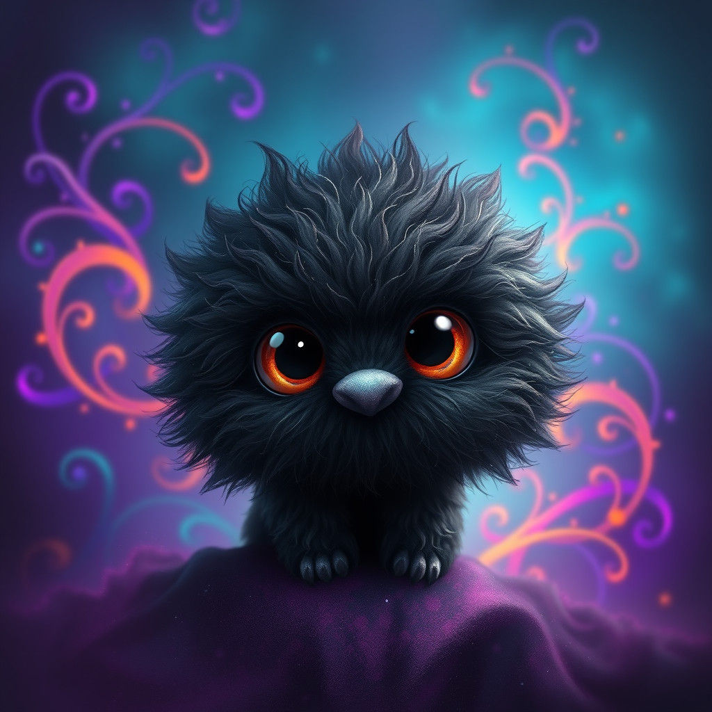 black little monster  by @Pukinette