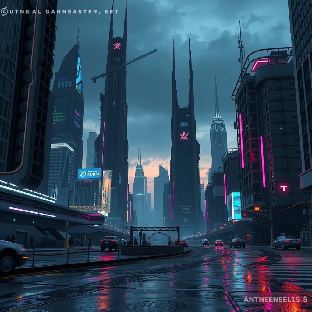 Futuristic Cityscape Unveils Mystical Architecture