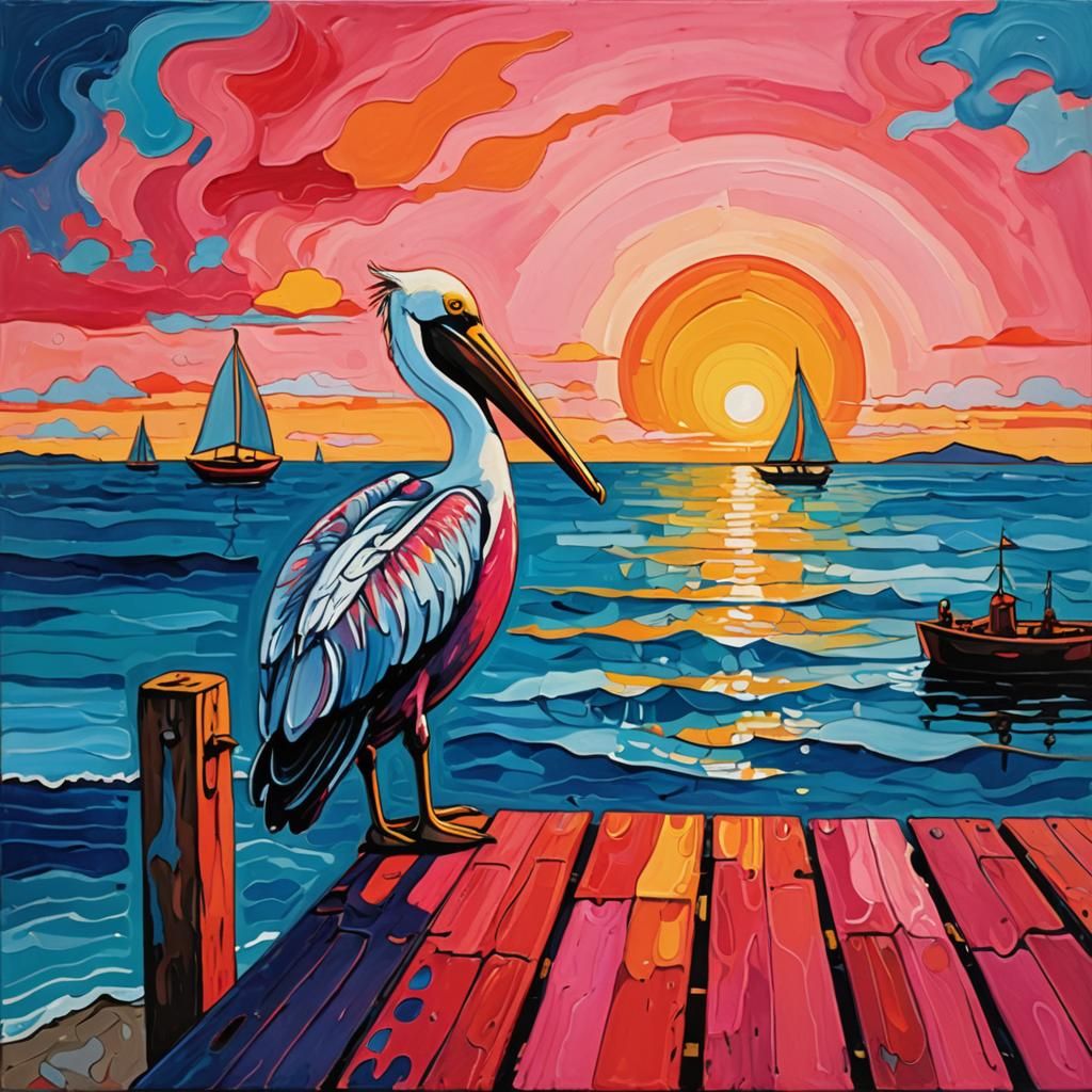 Pelican Sunset
