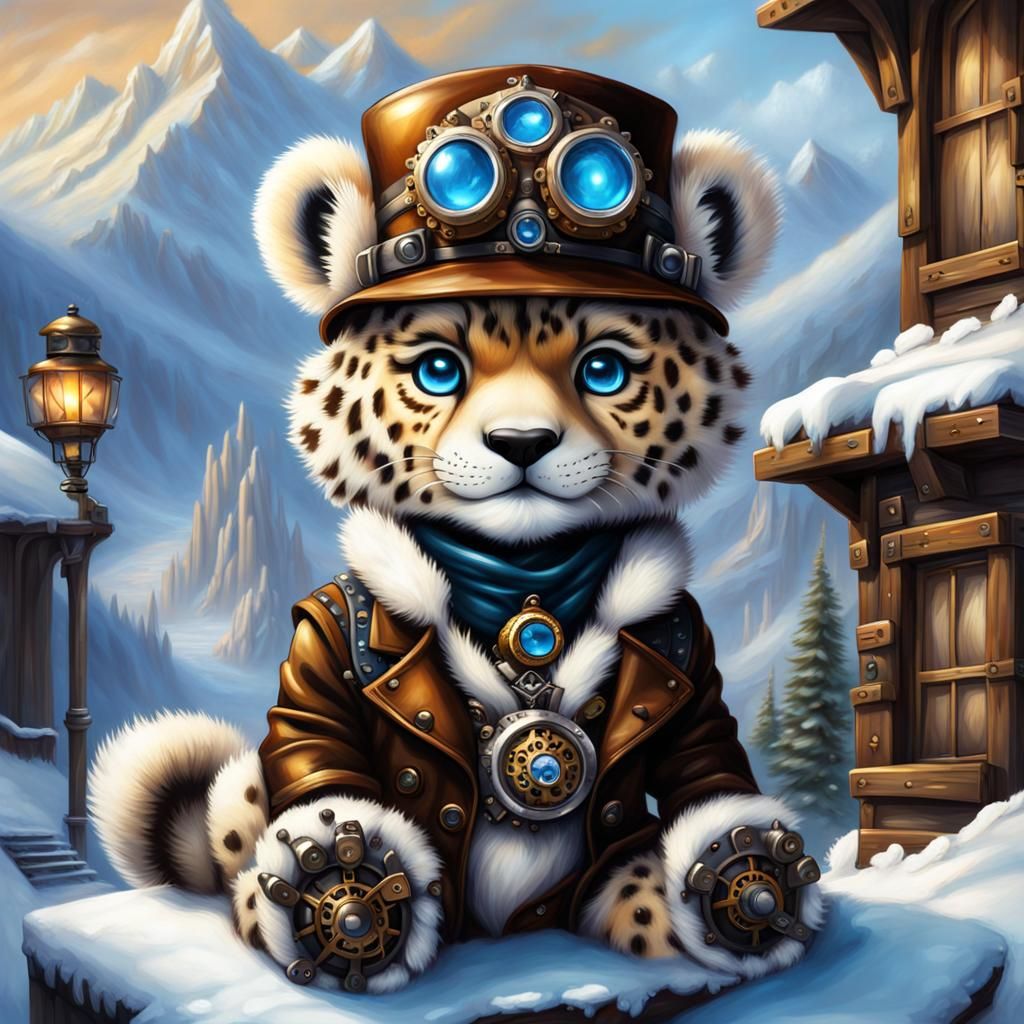 The Guard, Steampunk Amur Leopard Cub