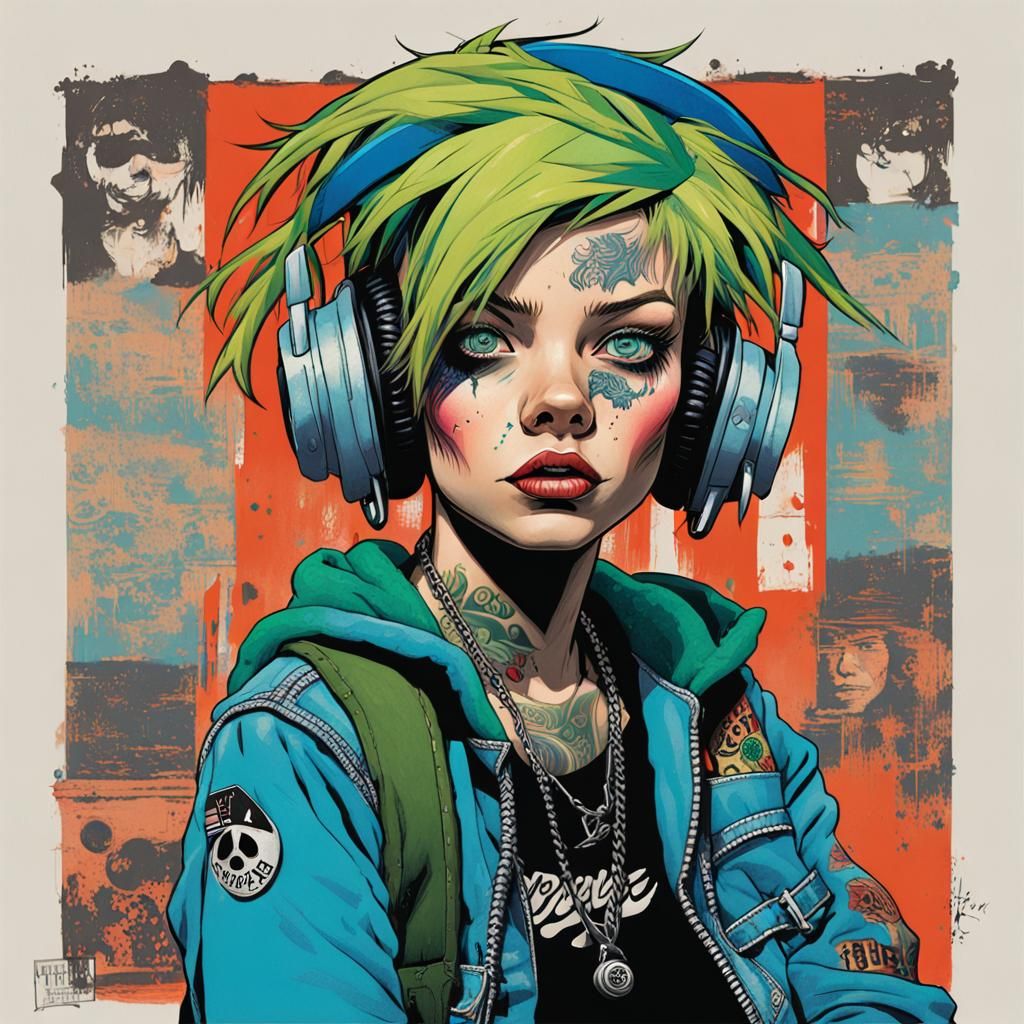 In the style by Jamie Hewlett, storybook illustration. best ...