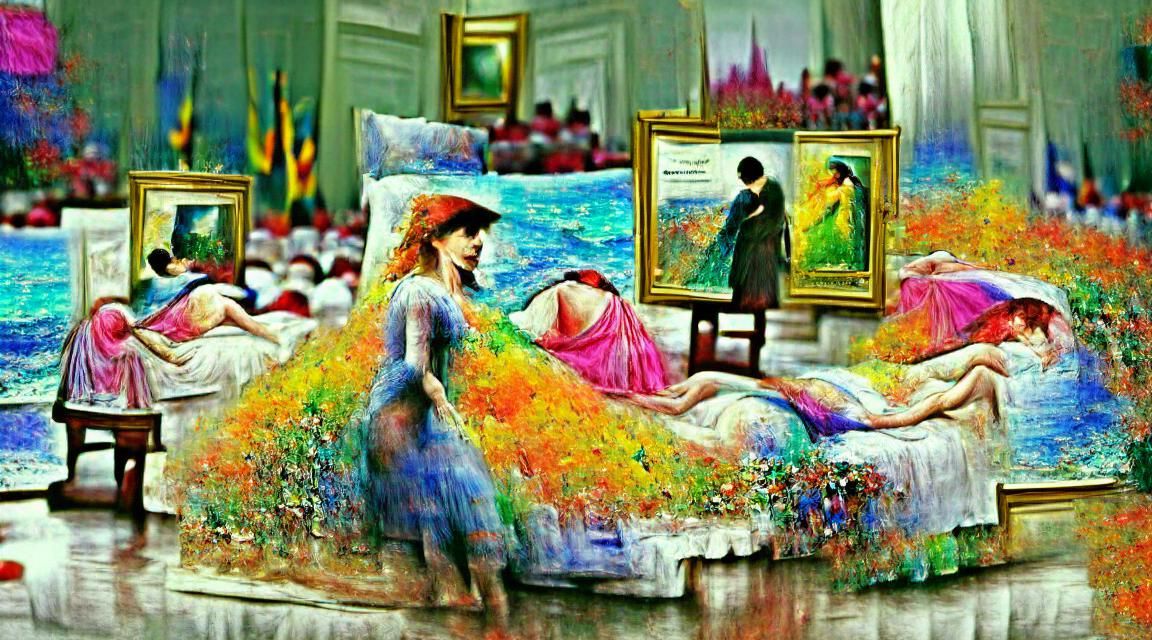 The woman dreamed