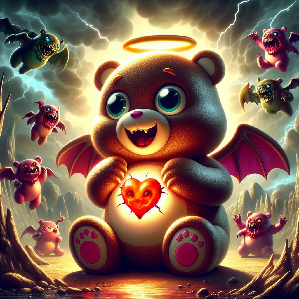 Care Bear turng falling in the dark side