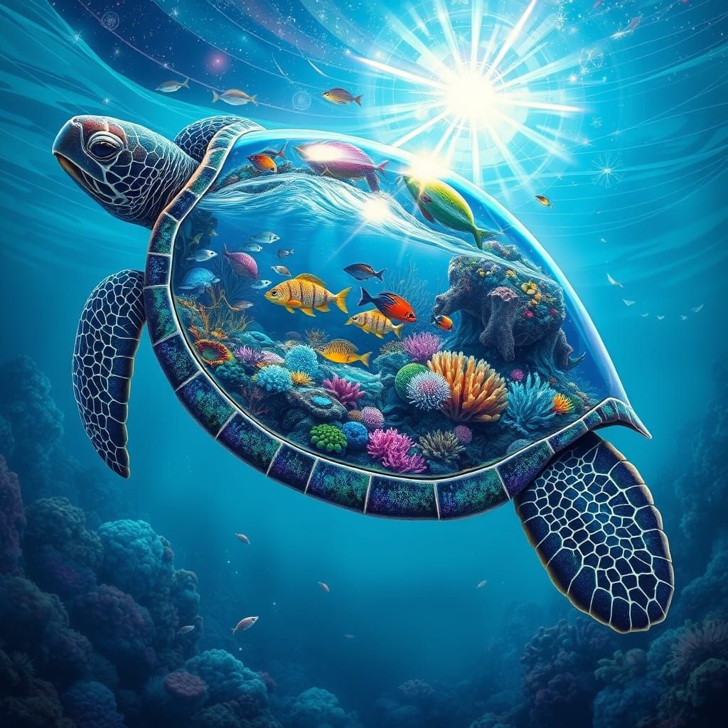 A majestic turtle    by @Golden 