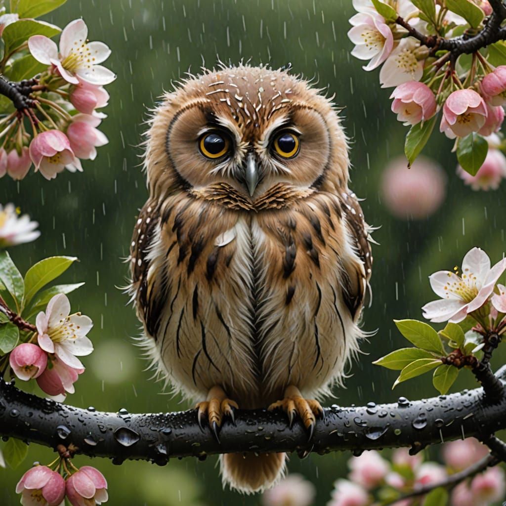 Baby Owl   by @StrayCatMom