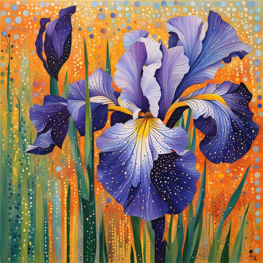 Dotted Iris Bloom